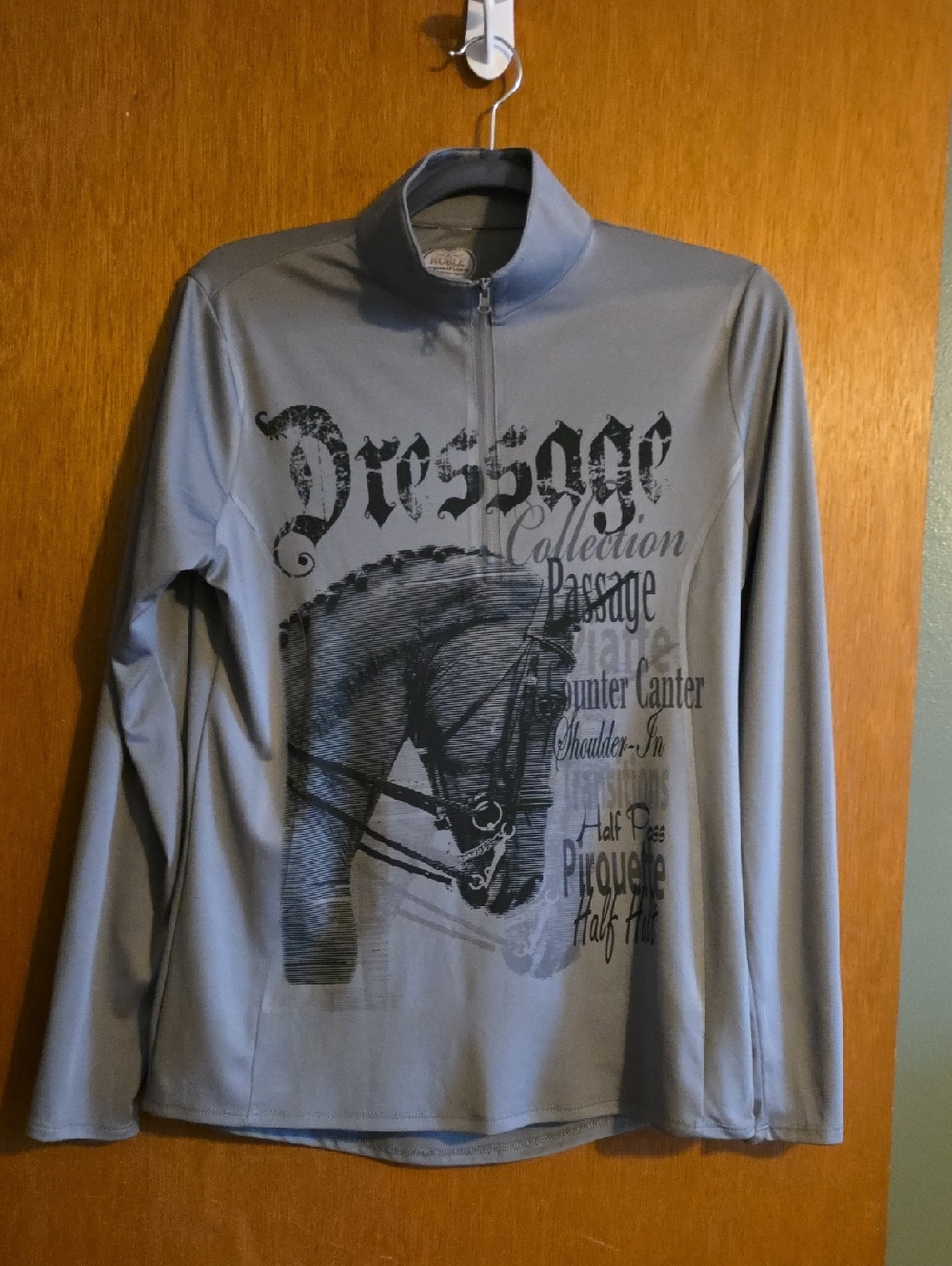 Dressage Graphic Long-Sleeve Jersey - Gray
